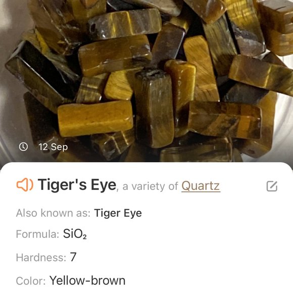 Rustic Natural Tigers Eye Necklace, Genuine Gemstone + Copper Chain - Picture 12 of 13